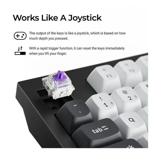 купить Клавиатура Keychron Q5 HE QMK Wireless Custom Full-Metal Mechanical Keyboard (Q5H-P1), Shell White в Кишинёве 