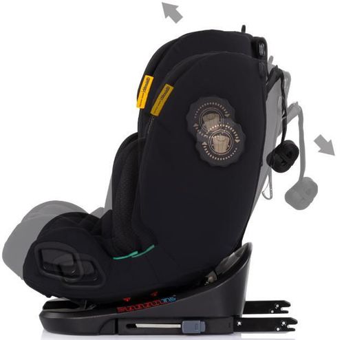 cumpără Scaun auto Chipolino STKTHG02601NO I-Size 40-150cm Isofix 360 Techno iGrow noir în Chișinău 