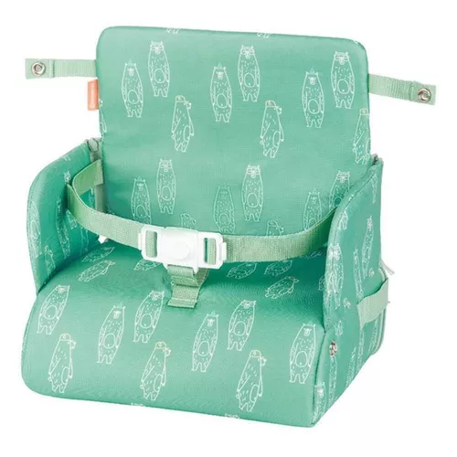 купить Стульчик для кормления Badabulle B009409 Booster pliabil Nomad Verde cu Ursuleti в Кишинёве 