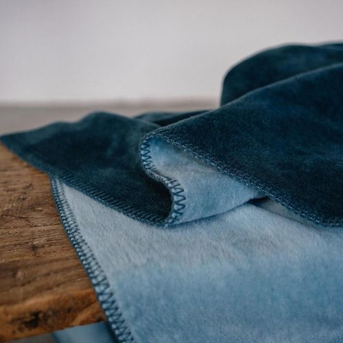 cumpără Textile de casă Ibena 2340/710 Uni Decke Double Face Dublin Petrol/turquoise în Chișinău 