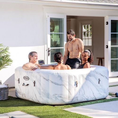 купить Бассейн надувной Intex 28464 Jacuzzi Calacatta Dual Zone Deluxe, 175x71cm, 795L, 4 persoane в Кишинёве 