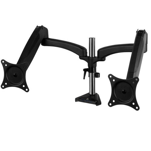 купить Arctic Z2-3D Gen 3 Desk Mount Gas Spring Dual Monitor Arm for 2 monitors, up to 34", +/-90° tilt; 180° swivel; 360° rotate, VESA: 75x75, 100x100, 4-port USB Hub, Table thickness max 65mm, Max load capacity 8Kg per arm (suport de masa pentru monitoare), AEMNT00057A в Кишинёве 