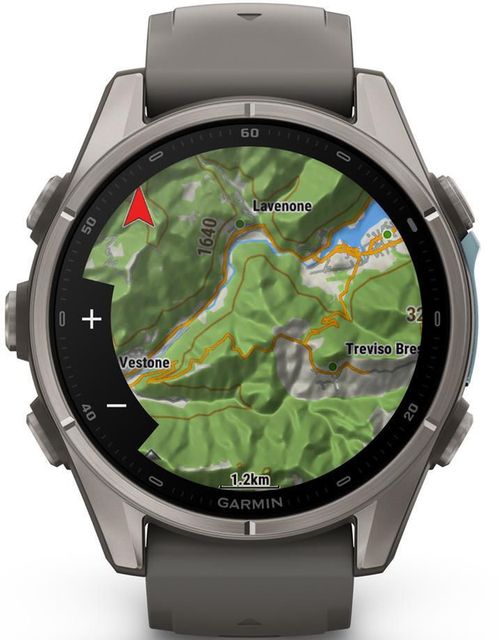 cumpără Ceas inteligent Garmin Fenix 9, 43mm, Bare Ti, Pebble Gray Band (010-04761-11) în Chișinău 