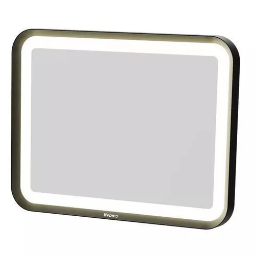 купить Зеркало для ванной Creavit Truva 85*65 cm TR4085.01.MSY LED black в Кишинёве 
