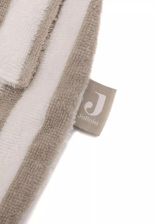 cumpără Accesoriu pentru cei mici Jollein 060-809-67058 Halatel de baie Stripe Terry Olive Green GOTS (3-4 ani) în Chișinău 