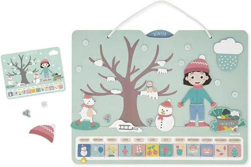 купить Развивающая доска Janod J05464 Calendarul anotimpurilor Engleza в Кишинёве 