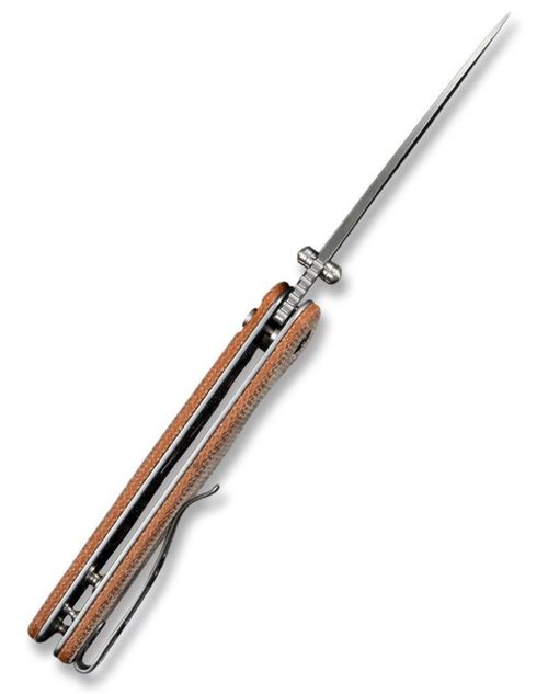 купить Нож походный Sencut S21007-3 Sachse, mâner Micarta maro, Button Lock в Кишинёве 