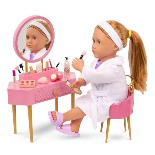 cumpără Păpușă Battat BD35415Z Masa de toaleta cu scaun si accesorii, 2048D în Chișinău 