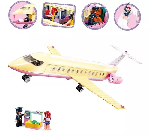 cumpără Set de construcție Sluban B1166 Set de construcție Avion de lux, 383 elem. în Chișinău 