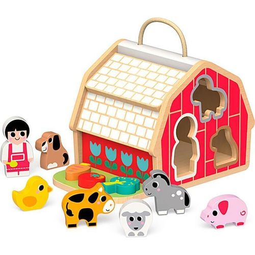 купить Головоломка Kids Hits KH20/028 Деревянный домик сортер Farm в Кишинёве 