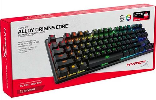 cumpără Tastatură HyperX 639N7AA#ABA, Alloy Origins Core PBT Red în Chișinău 