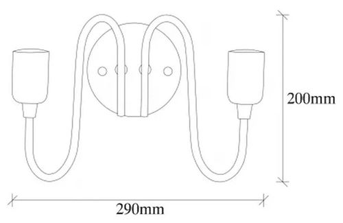 cumpără Candelabru de perete Trendy Lampa de perete Firat-11521 20x29x15cm în Chișinău 