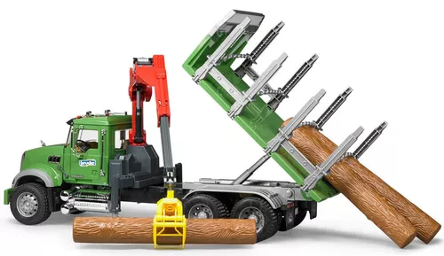 cumpără Mașină Bruder 2824 BD Camion forestier cu macara MACK, 43252 în Chișinău 