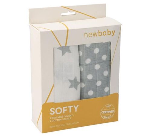 купить Аксессуар для пеленания New Baby 46898 Муслиновая пеленка Softy 90x110см в Кишинёве 