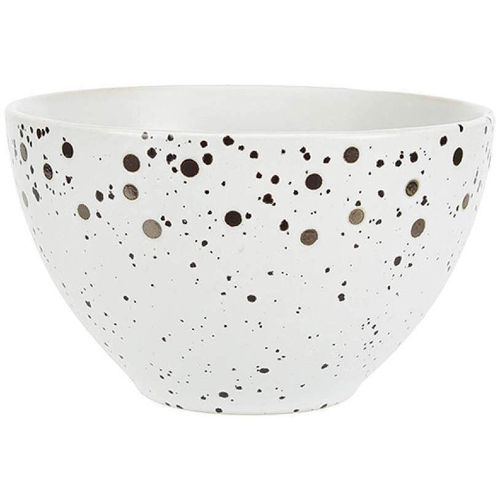 cumpără Bol Promstore 51371 Salatiera 14.5cm Metallic Speckle Buline, alb în Chișinău 