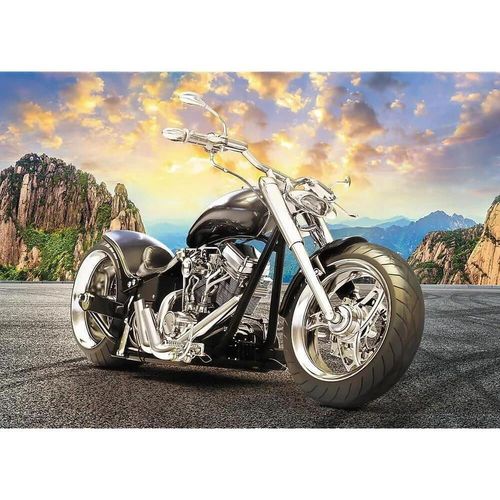 купить Пазл Trefl 373844 Puzzle 500. Motocicleta neagra в Кишинёве 