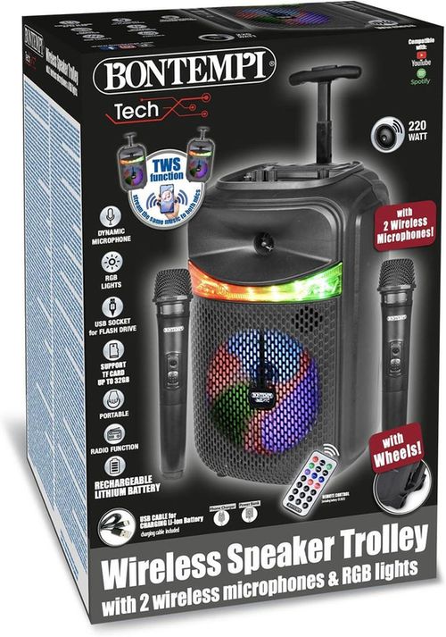 cumpără Boxă portativă Bluetooth Bontempi 491070 Беспроводная колонка с микрофоном и подсветкой în Chișinău 