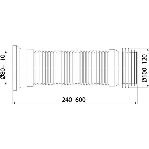 купить Унитаз Alcaplast Гофра A97 110 в Кишинёве 