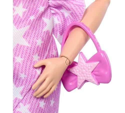 cumpără Păpușă Barbie JJN71 Fashionistă în rochie din denim roz cu imprimeu stelat în Chișinău 