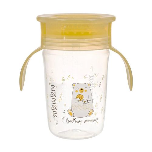 cumpără Cană cu pai Akuku A0670 Yellow 240ml în Chișinău 