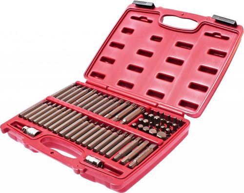 cumpără Set de tubulare, bite, duze JTC JTC-3509 вставки (биты) TORX, HEX, SPLINE, RIBE (58 предм.) în Chișinău 