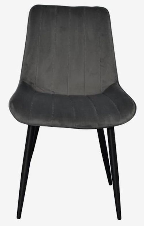 купить Комплект стол и стулья Evelin di Costacurta cтол DT-404-6B + 3 стула YTC-055B Bluvel-14 (Dark grey) в Кишинёве 