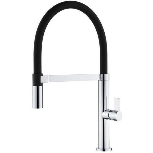cumpără Bateria bucătărie Helika-AquaSanita 7043-001 MAGNUS Chrome+black silicone hose în Chișinău 