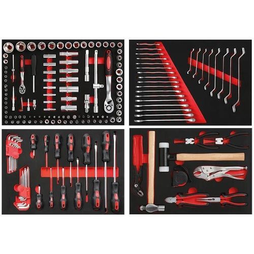 cumpără Set de unelte de mână Spin WZRIC0873 Набор инструментов для тележки, 4 ложемента, 172 предмета Cod.05.088.138.R1 în Chișinău 