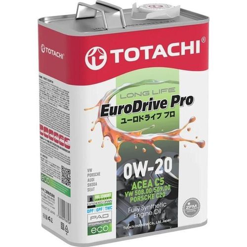 купить Масло Totachi 0W20 EuroDrive Pro Long Life ACEA C5 4L в Кишинёве 