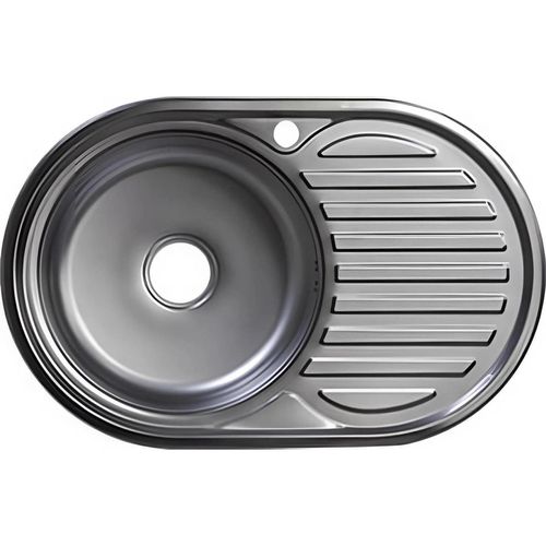 купить Мойка кухонная Rubano HD7750A-E incastrabila 770x500x180mm. (stânga),inox, periat-0,8mm в Кишинёве 