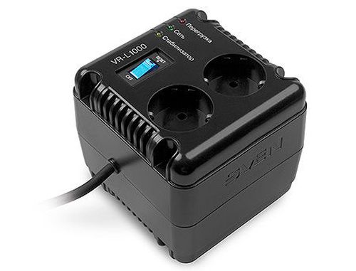 cumpără SVEN Automatic Voltage Regulator VR-L1000, 1000VA/320W, Input 184~285V, Output 230V -14/+10%, 1 socket (stabilizator de tensiune/стабилизатор напряжения) în Chișinău 