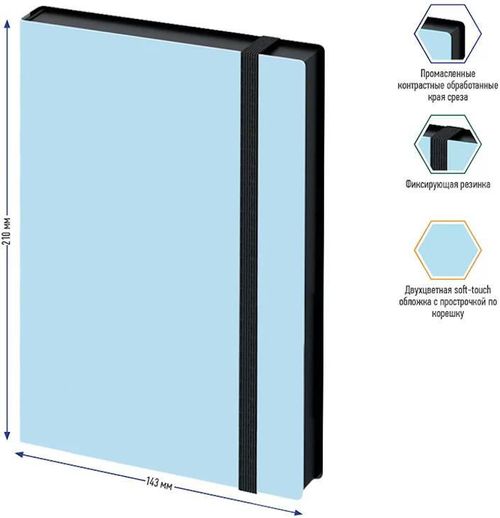купить Блокнот Berlingo RL299192 Agenda nedatata Instinct A5, 136 foi, acvamarin в Кишинёве 