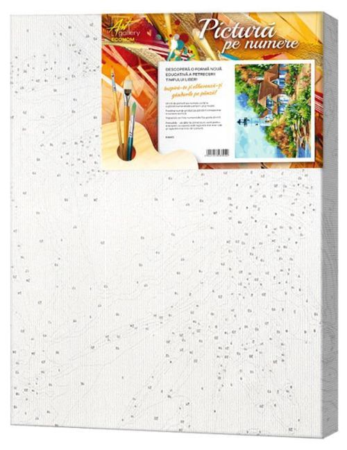 купить Картина по номерам Art Gallery EX8417 Casuta langa far 30x40cm Eco в Кишинёве 