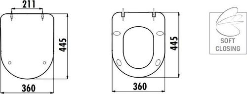 купить Сиденье для унитаза Creavit KC0903.01.0100E Free capac WC white matt в Кишинёве 