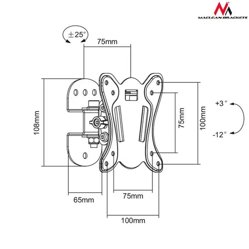 купить Крепление настенное для TV Maclean MC-670 в Кишинёве 