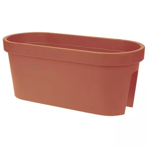 cumpără Decor pentru grădină ProGarden 50657 Вазон для цветов с выемкой на перила 60x28x25cm коричневый în Chișinău 