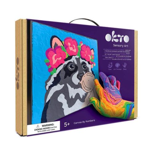 cumpără Tablou pe numere ToyMall 003484 Raccoon 29x29cm în Chișinău 