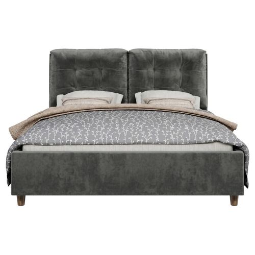 купить Кровать Relaxe Home 024381 Talin (160x200), London 16, Dark Grey в Кишинёве 