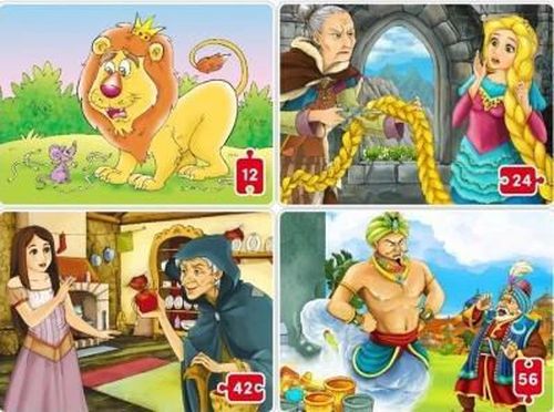 cumpără Puzzle Noriel NOR5328 Puzzle 4 Basme (12,24,42,56 piese) în Chișinău 