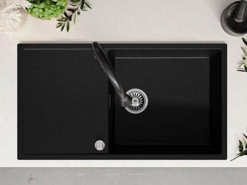 купить Мойка кухонная Primagran Ibiza 900-60 Black metallic + accesorii 500x900 MI9KM в Кишинёве 