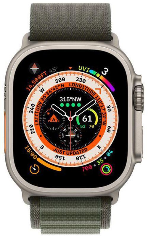 купить Смарт часы Apple Watch Ultra GPS/Cellular Titanium 49mm Green Alpine MQFN3 в Кишинёве 