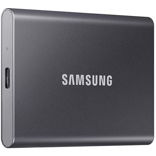 cumpără 500GB Samsung Portable SSD T7 MU-PC500T/WW External SSD Titan Grey, Read 1050 MB/s, Write 1000 MB/s, Shock Resistance, USB 3.2 Gen.2/Type-C (SSD extern/внешний SSD) în Chișinău 