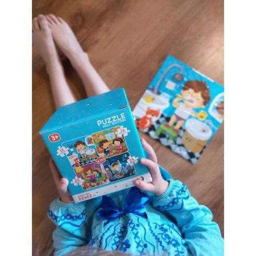 cumpără Puzzle Dodo 300130 Puzzle 4 în 1 Ziua mea, 72 elem. în Chișinău 