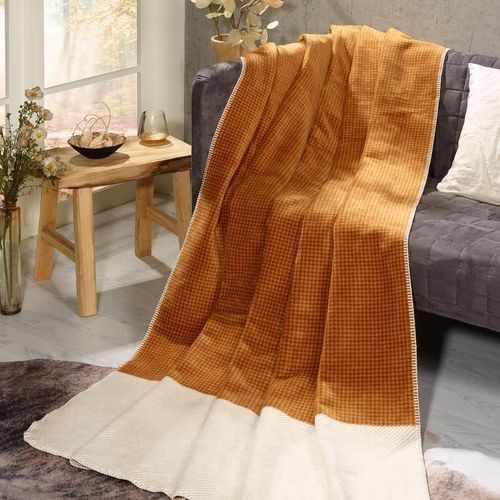 cumpără Textile de casă s.Oliver 1542/900 Jacquard Decke Yellow în Chișinău 