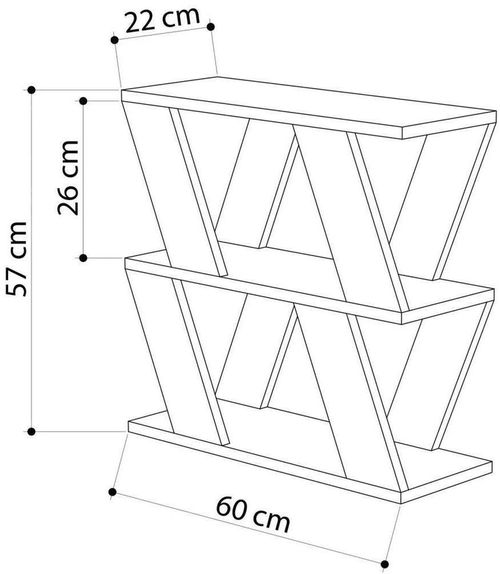 cumpără Măsuţă cafea Trendy Lazena, Antracit 60x57x22cm în Chișinău 