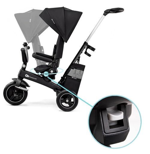 купить Велосипед-коляска KinderKraft EASYTWIST KREASY00BLK0000 black в Кишинёве 