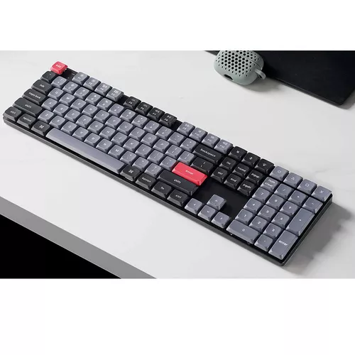 cumpără Tastatura Keychron K5 Pro QMK/VIA Wireless Custom Mechanical Keyboard (K5P-H1) Black, Ultra-slim, Full Size layout, RGB Backlight, Gateron Low-Profile 2.0 Mechanical Red Switch, Hot-Swap, Bluetooth, USB Type-C, gamer (tastatura/клавиатура) în Chișinău 