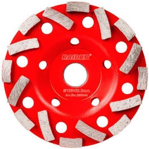 купить Набор головок, бит, насадок Raider 209944 Cupa diamantata slefuit 125x22.2mm LL type в Кишинёве 