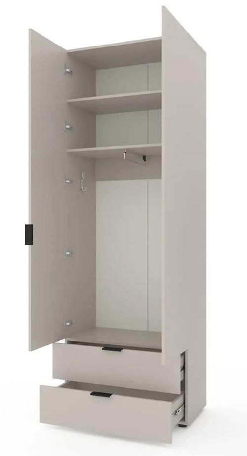 cumpără Dulap Nex Home A004 cu usi batante, 800x420x2300mm, Cashmere în Chișinău 