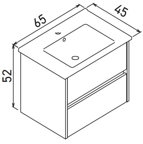 cumpără Dulap pentru lavoar Orka Arno 65 White în Chișinău 